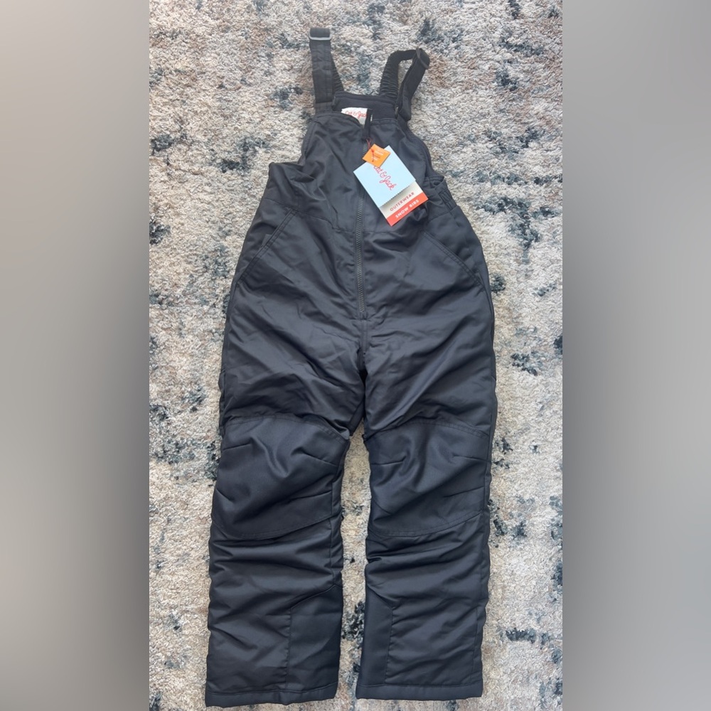 Cat & Jack Black Kids Snow Bibs